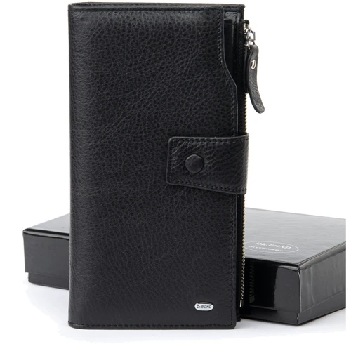 Мужской кошелек Dr. Bond черный (31329 black)