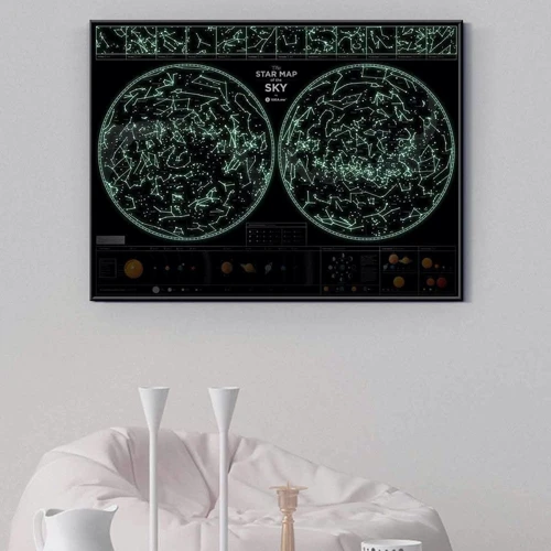 Карта звездного неба 1DEA.me Star map of the sky (SMSF)