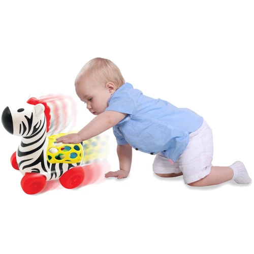 Игрушка на колесах Kiddieland Веселая зебра (056812)