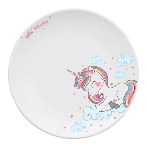 Тарелка Галерея стекла и фарфора десертная Cutie Unicorn Bone 20.3 см (75001238): Тип Тарелка