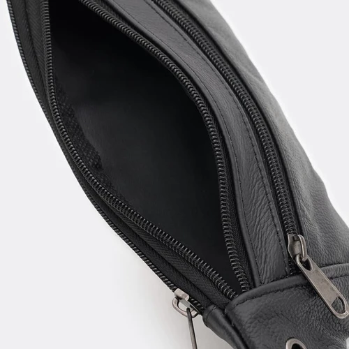 Мужская поясная сумка Borsa Leather черная (K1ky614bl-black): Тип Сумки