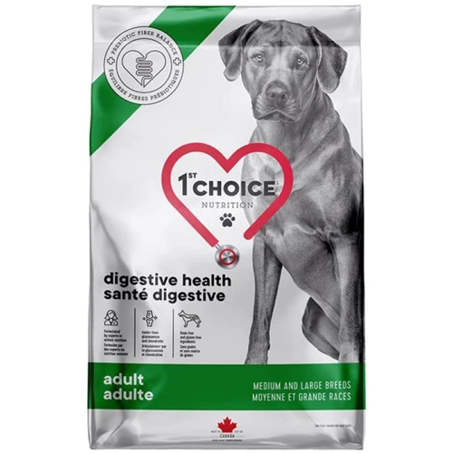 Сухой диетический корм 1st Choice Adult Digestive Health Medium and Large для собак средних и крупных пород с курицей 12 кг
