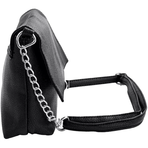 Женская сумка почтальонка Valiria Fashion черная (4DETBI2238-2): Фактура Матовая, Зернистая