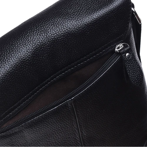 Мужская сумка планшет Keizer черная (K187015-black): Тип ручки Плечевой ремень, Без ручки