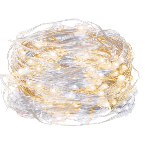 Гирлянда на батарейках Springos 9.9 м 100 LED CL0024 Cold White/Warm White фото 5