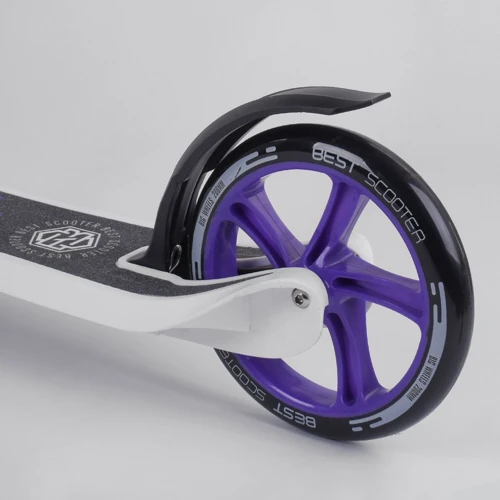 Самокат двоколісний Best Scooter c PU колесами, широким велосипедним кермом, новим затискачем керма Purple (98441): Максимальне допустиме навантаження, кг 100