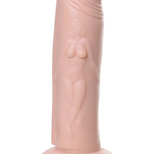 Вибратор на присоске с пультом Toyfa Realstick Nude