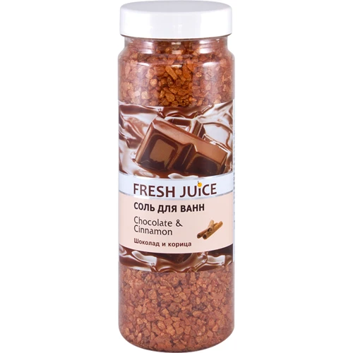Fresh Juice Chocolate & Cinnamon Сіль для ванн Шоколад та кориця 700 g