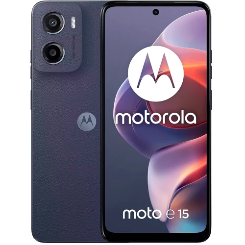 Смартфон Motorola E15 2/64GB Denim Blue (UA UCRF): Дисплей 6.67" IPS LCD (720 x 1604) / 264 ppi / Corning Gorilla Glass 3