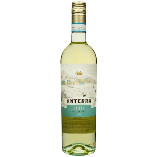 Вино Anterra Grillo Sicilia DOC белое сухое 12.5% 0.75 л (FSH_8032601683018)