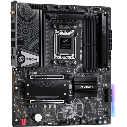 ASRock B650E Taichi Lite: Оперативная память 4xDDR5 7600+ МГц, до 192 ГБ