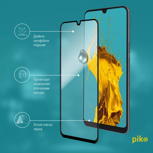 Аксессуар для смартфона Piko Tempered Glass Full Glue Black for Samsung A415 Galaxy A41: Цвет черный