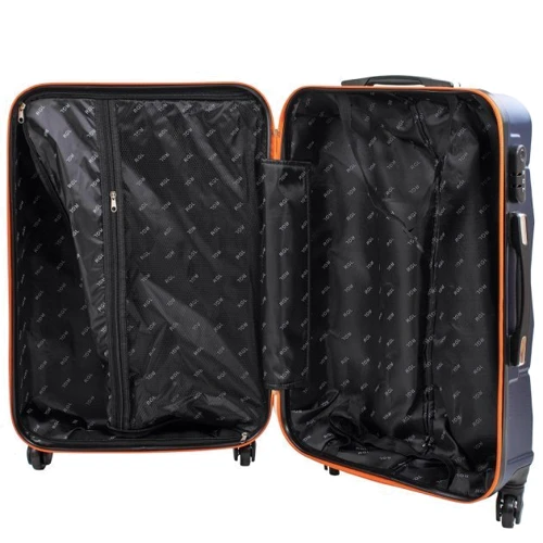 Чемодан Rogal M темно-синій (RGL720M-dark-blue-orange): Країна виробник Польща