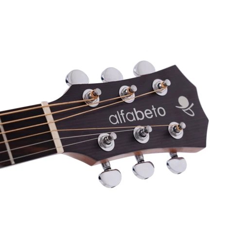 Акустическая гитара Alfabeto SOLID AMS40 (Satin) + чехол: Тип крепления грифа Вклеенный