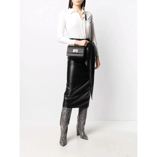 Жіноча сумка крос боді Furla 1927 Mini Crossbody 20 Bafkaco чорна (BAFKACOKO0000O6000): Фактура Тиснення, матова