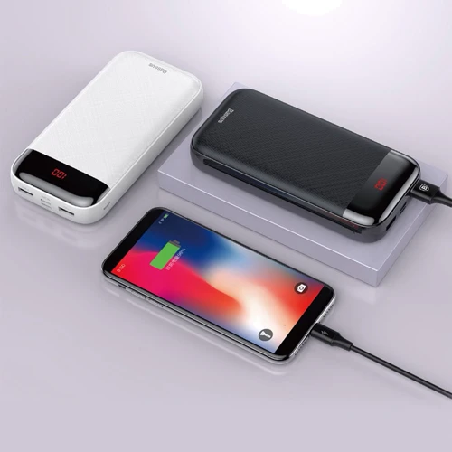 Внешний аккумулятор Baseus Power Bank 20000mAh Mini Cu Digital LCD Black (PPALL-CKU01): Выходное напряжение, В 5