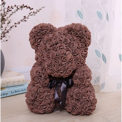 Мишка из роз UFT Bear Flowers UFT BB4 Coffee фото 2
