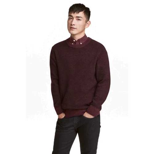 Джемпер H&M 4299684 48 бордовый