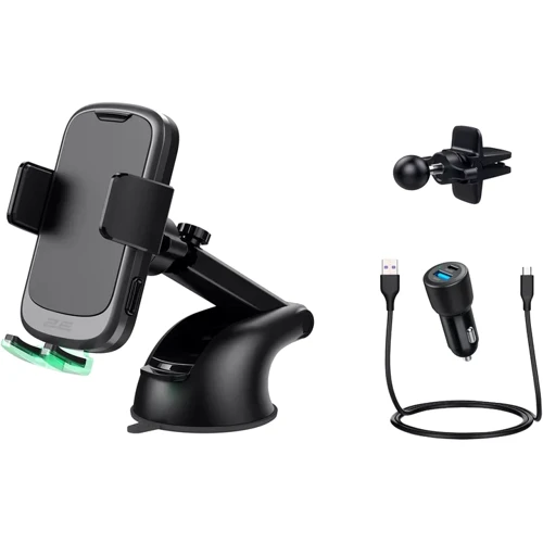 Тримач 2Е Car Holder Wireless Charger 15W 4.7-6.7" Black (2E-WCQ01-10) фото 15
