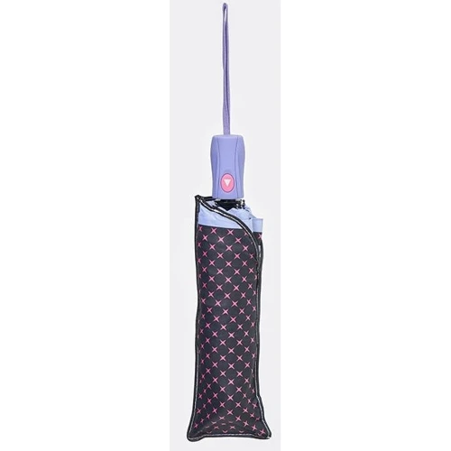 Зонт женский полуавтомат Monsen черный (C13252purple-black): Фасон Складной (3 сложения)