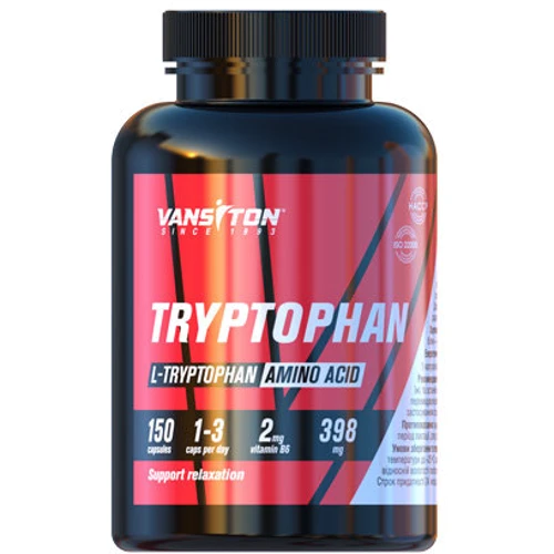 Аминокислота для спорта Vansiton Tryptophan 398 mg 150 Capsules
