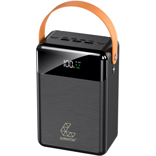 

Lunatik Power Bank 80000mAh with Cable USB-C + Lightning PD3.0 22.5W Black (DPD80)