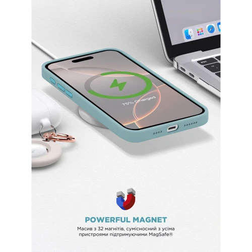 Чехол для iPhone ArmorStandart ICON2 MagSafe Blue Fog for iPhone 16 Pro Max (ARM80199) фото 6