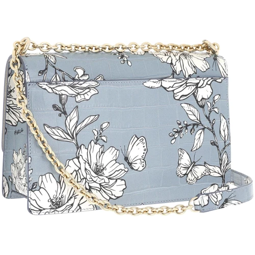 Женская сумка кросс боди Furla 1927 S Crossbody 24 голубая (BAWMACOKFI0000ER00): Фактура Матовая, Тиснение