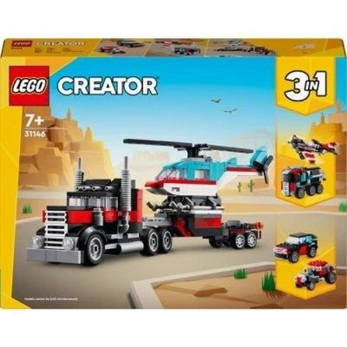 Конструктор LEGO Creator Бортовой грузовик с вертолетом 270 деталей (31146) фото 9