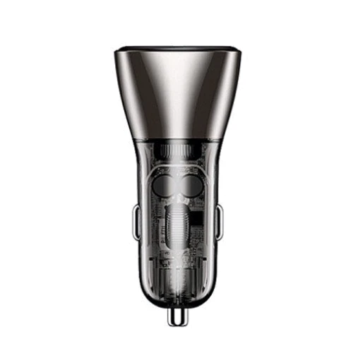 Зарядное устройство WIWU Car Charger USB+USB-C PC500 72W Grey: Кабель в комплекте отсутствует