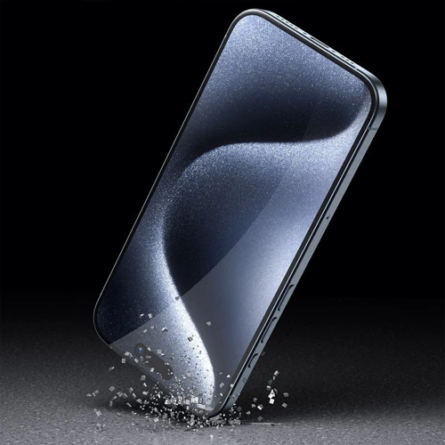 Защитное стекло для iPhone Blueo Tempered Glass Invisible Airbag Anti-broken Black for iPhone 16 Pro Max: Материалы стекло