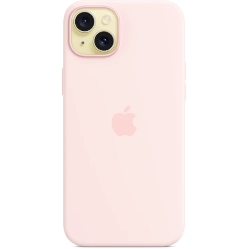 Чехол для iPhone Apple iPhone 15 Plus Silicone Case with MagSafe - Light Pink (MXQV3ZM/A): Материалы Силикон