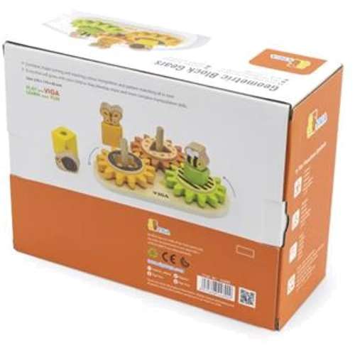 Розвиваюча іграшка Viga Toys Звірятка на шестерні (44690): Вік 1-2.5 года