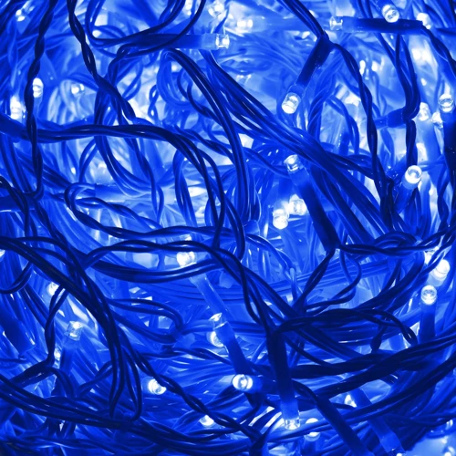 Гирлянда Springos бахрома уличная 20 м 500 LED голубая (CL0502) фото 6