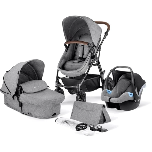 Универсальная коляска 3 в 1 Kinderkraft Moov Gray Melange (KKWMOOVGRYM0NC)