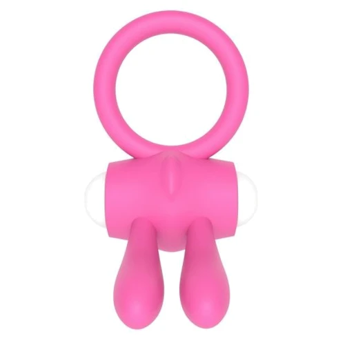 Ерекційне віброкільце LoveToy Power Clit Cockring, Pink: Виробник LOVETOY