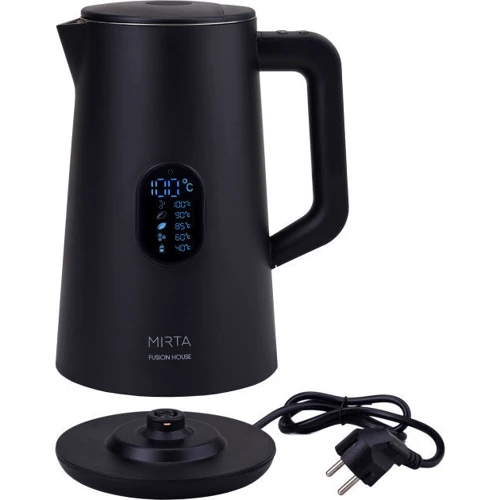 Электрочайник Mirta Fusion House KT-1000B: Покрытие нагревательного элемента (материал) нержaвеющaя стaль