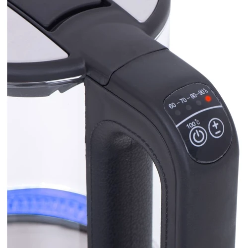 Электрочайник Mesko MS 1301 black: Цвет прозрачный / черный / нержавеющая сталь