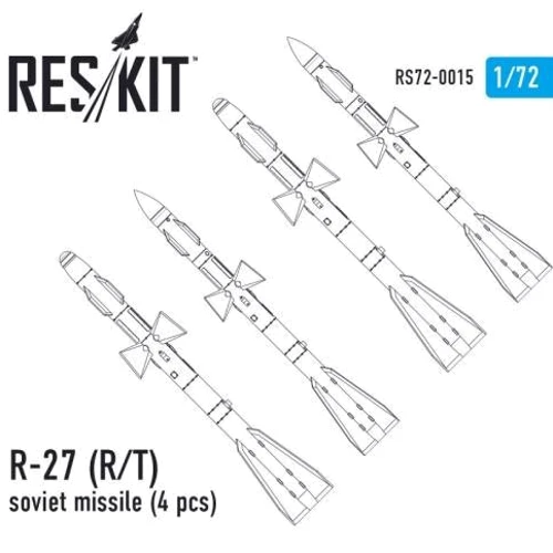 Набор вооружений RESKIT Ракета R-27Р/T, 4 шт. RS72-0015