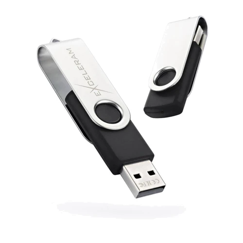 USB-флешка eXceleram 32GB P1 Series USB 2.0 Silver/Black (EXP1U2SIB32)