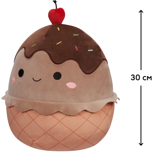 Мягкая игрушка Squishmallows – Шоколадное мороженое 30 см (SQCR04146): Тип забавные фигурки