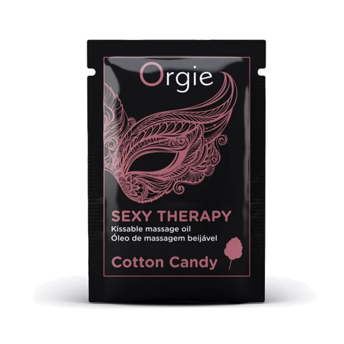 Пробник Съедобное разогревающее массажное масло Orgie – Sexy Therapy Cotton Candy (2 мл)
