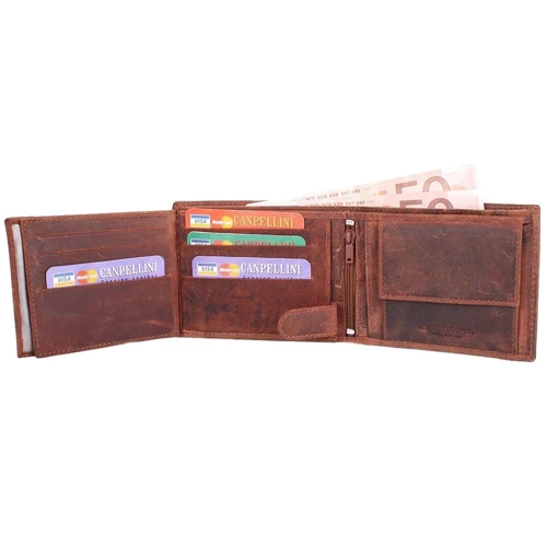 Мужское портмоне Always Wild коричневое (DNKN992-BPU-1-brown) фото 9