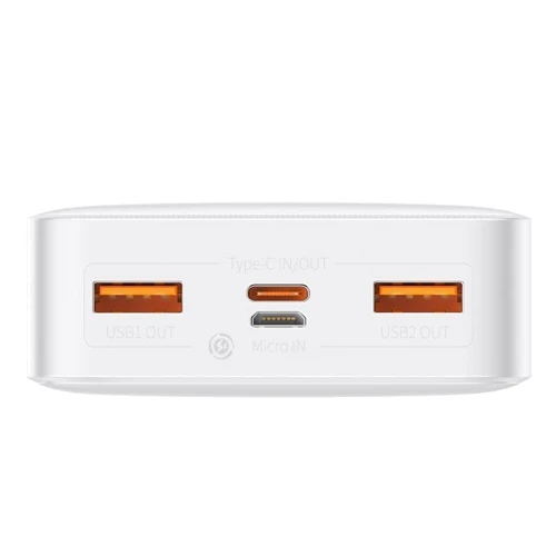 Внешний аккумулятор Baseus Power Bank 20000mAh Bipow Display 20W White (PPDML-M02): Особенности быстрая зарядка, Индикатор заряда