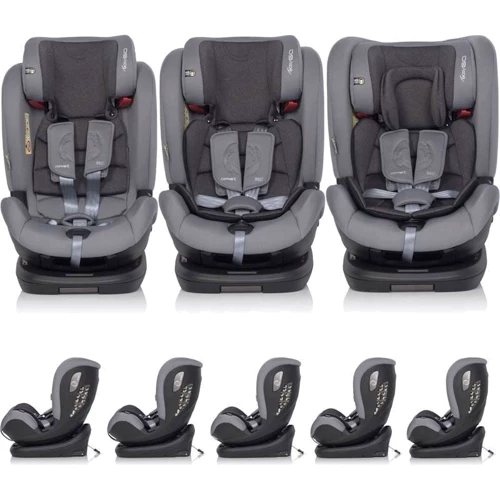 Автокресло EasyGo Convert izofix 0-36 9024-ECis-10, Pearl, серый: Регулировка Высоты подголовника, Наклона спинки