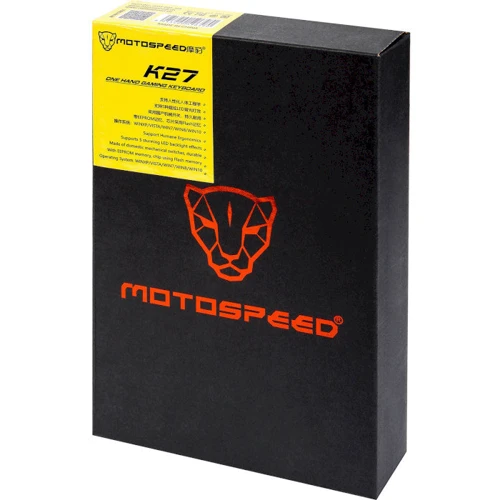 Клавиатура Motospeed K27 USB Black ENG Outemu Red (mtk27mr): Дополнительно подсветка клавиш