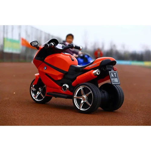 Трёхколёсный мотоцикл Kidsauto Moto S c пультом красный: Время работы, мин 40-60