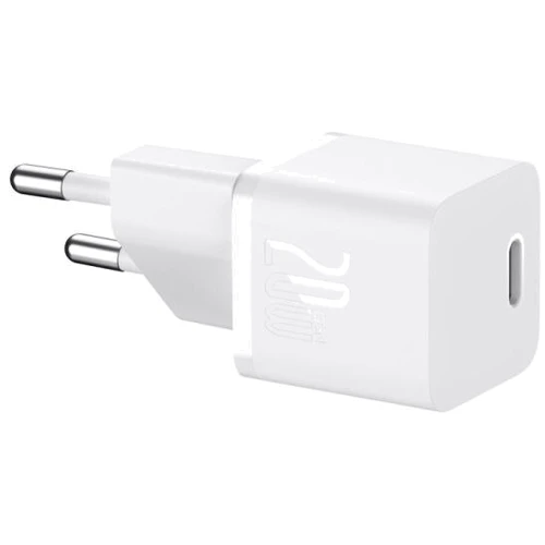 Зарядний пристрій Baseus USB-C Wall Charger GaN5 mini 1C 20W White (CCGN050102): Тип мережеве