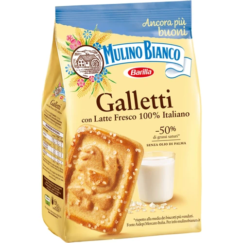 Печенье Mulino Bianco Galletti с сахаром 350 г (8076809572873): Вес нетто 350 г