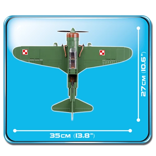 Конструктор COBI Друга Світова Війна Літак PZL Карась P-23B, 280 деталей (COBI-5522) фото 7